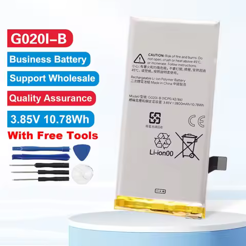 G020I-B Replacement Phone Battery For Google Pixel 4 G020M G020N G020I 3.85V 2800mAh/10.78Wh