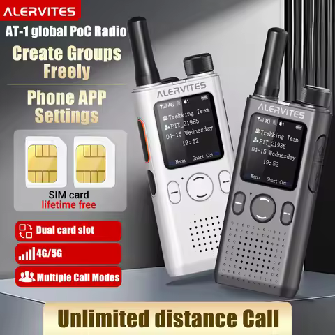 Baofeng AT1 POC Public Network Walkie Talkie Unlimited Global Communication Range Ultra-thin Portabl