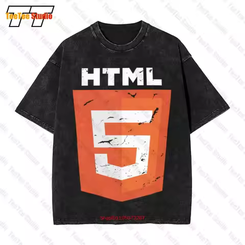 Html 5 Silicon Tv Series Valley Company Sign Insignia Vintage Oversized T-Shirt WV5O