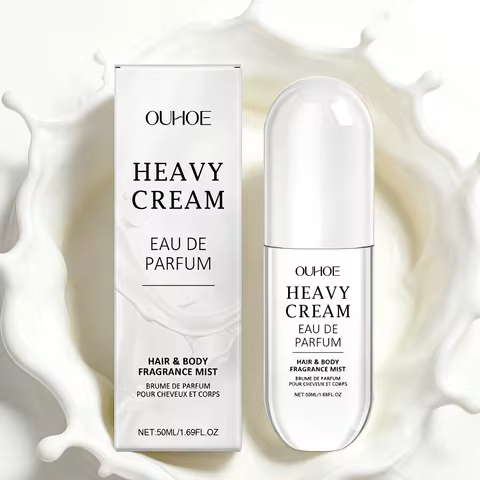 Women Creamy Vanilla Body & Hair Mist Long Lasting Light Fragrance Refreshing Daily Perfume Spray