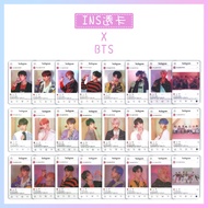 Bts ins Transparent Card New Album Style 8 Pieces Set Star V JK SUGA Photocard
