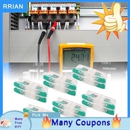 rrianfo 10Pcs 2 in Out Wire Connector Copper Quick Compact Conductor for 0.5 to 6mm ² 10 20AWG