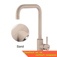 🧸 ULA Stainless Steel Kitchen Faucet Sand Color Sink Water Mixer Kitchen 360 Faucet Tap Hot and Cold Water Tap Kitchen F