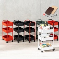 【拜爾家居】三層置物推車贈專用木板