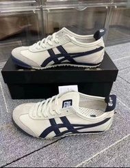 Onitsuka Tiger Mexico 66 米色/海軍藍低筒運動鞋