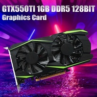 GTX550Ti Graphics Card 1GB DDR5 128Bit PCIE 2.0 Video Card -Compatible/DVI/VGA Desktop Gaming Graphi