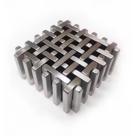 High Difficulty IQ Puzzles Metal Brain Teaser Gifts Adults Kids Unlock Interlocking Disentanglement 