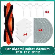 Fit For Xiaomi E12 E10 B112 Robot vacuum Accessories Main Brush Hepa Filter Mop Cloths Spare Parts