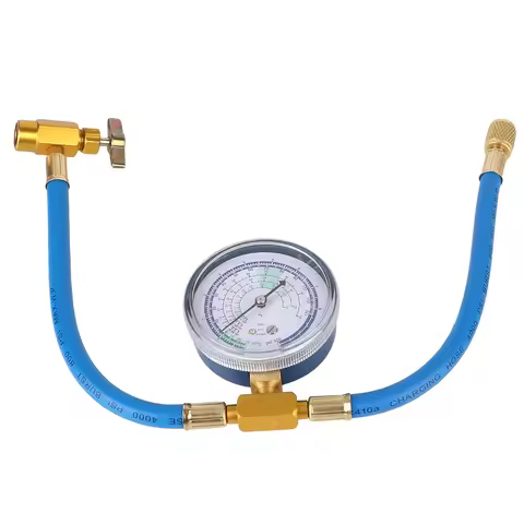 Car Refrigerant R134a R12 R22 Charger Hose Pipe 3000PSI AC Pressure Gauge Air Conditioner Freon Refu