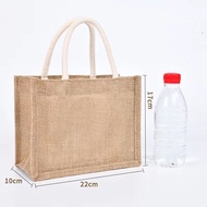 🔥พร้อมส่งที่ไทย🔥 กระเป๋าสาน Jute สไตล์ กันน้ำ กระเป๋าถือ DIY bag กระเป๋าสะพายข้าง สำหรับแจกงานสัมมนา