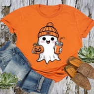 SAYES - FUNNY GHOST T-SHIRT GHOST TSHIRT HALLOWEEN GHOST BOBA COSTUME