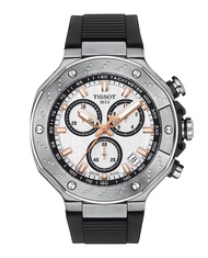 Tissot T-Race Chronograph ทิสโซต์ ที เรซ สีขาว ดำ T1414171701100 นาฬิกาผู้ชาย