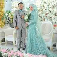 gaun pengantin muslimah kebaya pengantin akad wedding dress