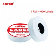 (1 PACK = 10 ROLLS) Joyko LB - P2LN 2-Row Price Label Joyko White 2-Line Price Label