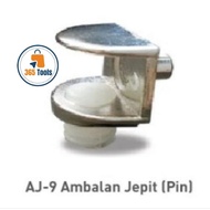 AJ 9 HUBEN Glass Clamp Shelf - Wooden Glass Shelf Support (Per Piece)