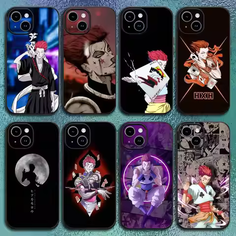 Anime Hisoka cool Phone Case For IPhone 17 12 13 14 15 16Pro Max Plus Classic black soft shell