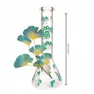 1pc Elegant Flower Vase, 25cm/9.8inch Glow In Dark Glass Straw With Stylish Design, Made Of High Sil