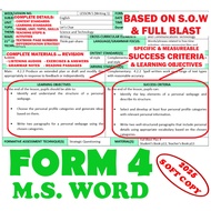 2025 RPH BAHASA INGGERIS SEKOLAH MENENGAH FORM 4 KSSM CEFR ENGLISH LESSON PLANS LENGKAP SETAHUN(FULL