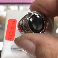 CINCIN LELAKI BATU HITAM EMAS SUASA 375/18K