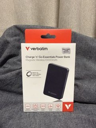 全新 Verbatim 磁吸無線充電 Charge ‘n’ Go 10000mAh Magnetic Wireless Power Bank