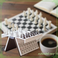 [CuticatefaMY] Travel Chess Set 3D Printed Chess Book for Tournament Beginner Camping Trips