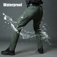 Tactical Pants Men Plus Size Waterproof Breathable Light Slim Fit Multi Pockets Elasticity Cargo Trousers