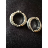 Hobe Silvertone Clip Earrings