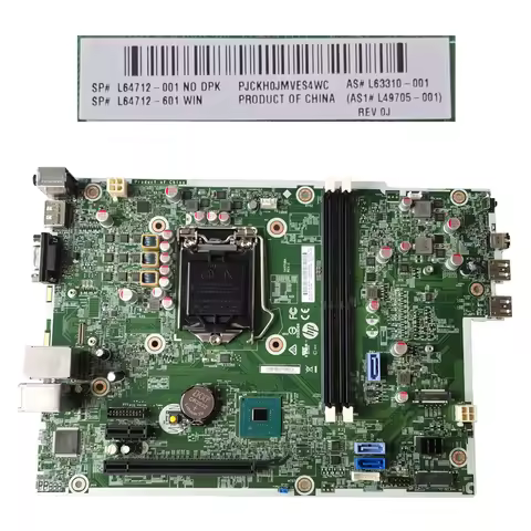 L64712-601 Used For HP ProDesk 400 G6 SFF Motherboard L64712-001 L49705-601 LGA11151 8th 9th DDR4 Me