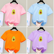 Girl Shirt Simple Regular T Cartoon Unisex Kids Tshirts Budak Perempuan Baju T-Shirts for Girls