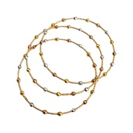 Gelang keroncong 3 pcs gelang wanita kadar 700 16 karat 16k kroncong warna ubs gold