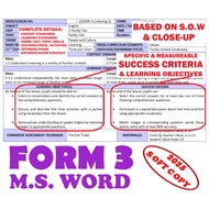 2025 RPH BAHASA INGGERIS SEKOLAH MENENGAH FORM 3 KSSM CEFR ENGLISH LESSON PLANS LENGKAP SETAHUN (CLO