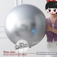 Jumbo SILVER latex balloons 36 inch decorative pastel/s 36 inch jumbo balloon/s