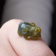 【招財神獸】黃加綠翡翠貔貅 | 天然翡翠A貨 | 送禮