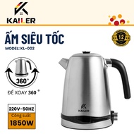KAILER KL-002 304 stainless steel electric kettle, 1.7L capacity, led screen displaying boiling temp