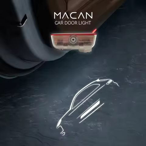 2pcs Car Door Lights For Macan Cayenne 718 991 Turbo GTS S Cayman Boxster HD LED Lamp refit Laser De