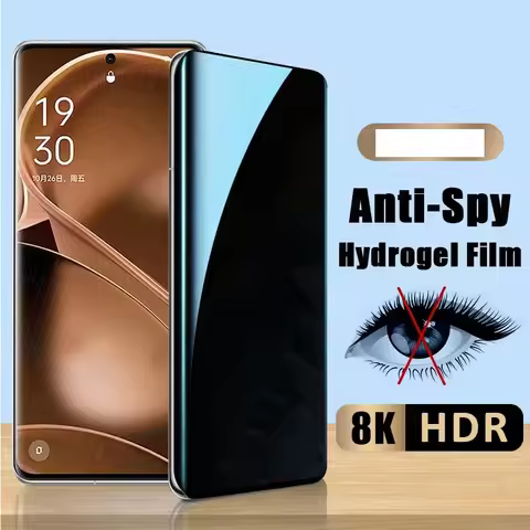Privacy Hydrogel Film For Vivo V21 5G V21e 5G X100 Pro IQOO 12 Anti-Spy Screen Protector