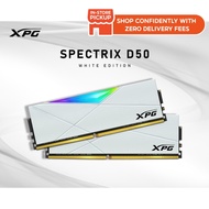 # XPG Spectrix D50 White RGB (3000MHz/3200MHz/3600MHz) DDR4 Ram Kit # [16GB(8GBx2)/32GB(32GBx1)/32GB