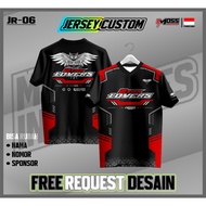 KAOS JERSEY RACING 2 TAK LOVER KERAH POLO V-NECK BAJU FULLPRINTING BEBAS REQUEST CUSTOM JR06