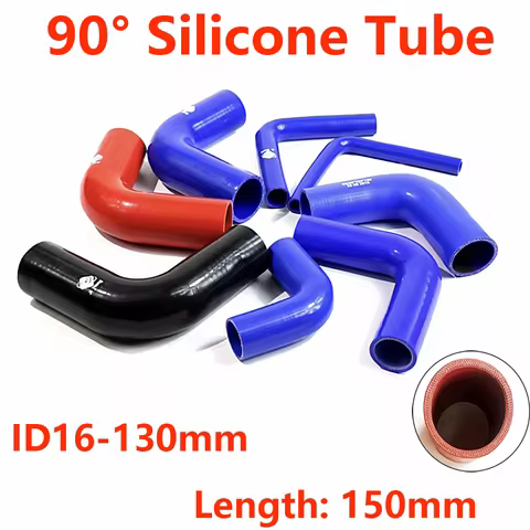 ID16-130mm 90° Pressure-Reducing Silicone Elbow Water-Cooled Pipe Elbow Automotive Intercooler Turbo