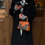 近新附鑒定報告✨ GOYARD SAIGON 西貢包木質手把手提斜背包金剛色(棕）