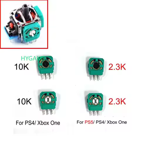 100PCS For XBOX ONE for PS4 PS5 Replacement Sensor 10K 3D Analog Thumbstick 2.3k Axis Resistors Joys