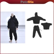[PETSOLA] 1:6 Mans Casual Long Sleeve Hoodie Top Sweatshirt Trousers for DML BBI