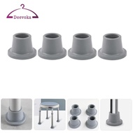 [deevoka] Set of 4 Shower Chair Feet for Bath Stool, Easy to Install Replacement Tips 1 1/8inch for 