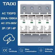 AC 275V/385V SPD Surge Protector Lightning Protection 20KA 40KA 60KA 100KA Discharge Current Surge p
