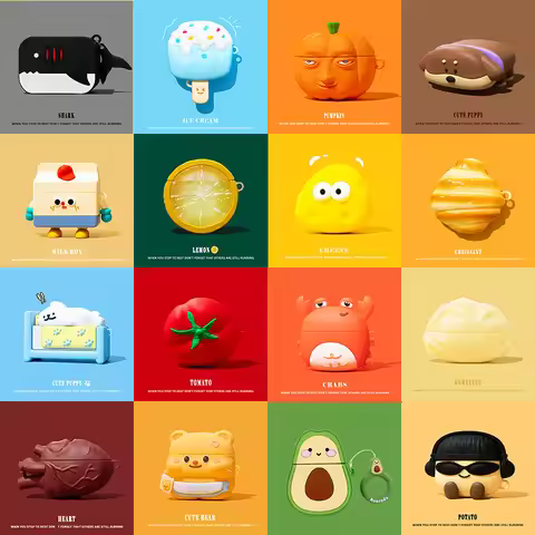 3D Ice Cream Puppy Cartoon Cover for AirPods 4 Case Cute Earphone Case for AirPods Pro 3 2 Charging 