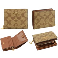 COACH C3309 SNAP WALLET IN SIGNATURE CANVAS (IMS5U) COA