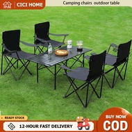 【CICI】Foldable Camping Table Portable Folding Meja Outdoor garden Picnic Table Egg Roll Table Alumin