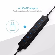 Usb-A 3.0 hub orico 7 port 5Gbps adapter for pc aio laptop imac macbook h7013-u3 - Terminal usb3.0 7
