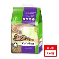 【德國凱優Cat′s Best】-特級無塵凝結木屑砂（紫標凝結型） 10kg/20L/2入組_廠商直送