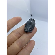 D2402 Natural Crystal/Full Silver Hair Three-Dimensional Dragon Turtle Weight: 8g Size: Body Length 